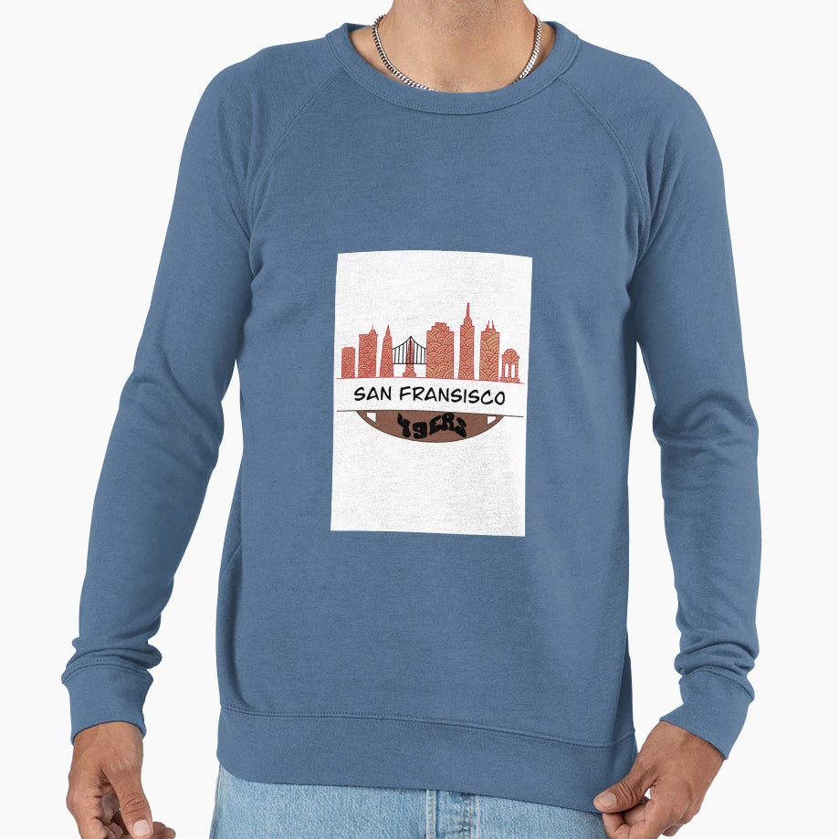 San Fransisco 49Ers Cityscape Sweatshirt - Unique Graphic for Adults - T-Shirt, Sweatshirt, Hoodie