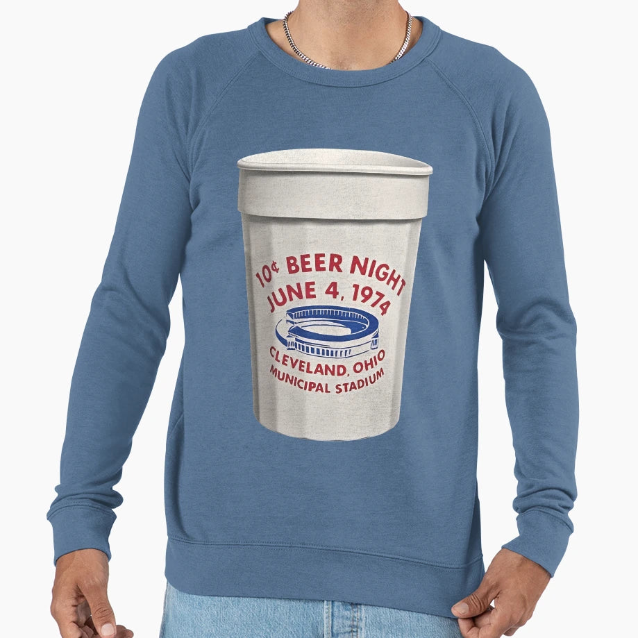 Municipal Stadium 10 Cent Beer Sweatshirt - Streetwear Style Men Women - T-Shirt, Sweatshirt, Hoodie