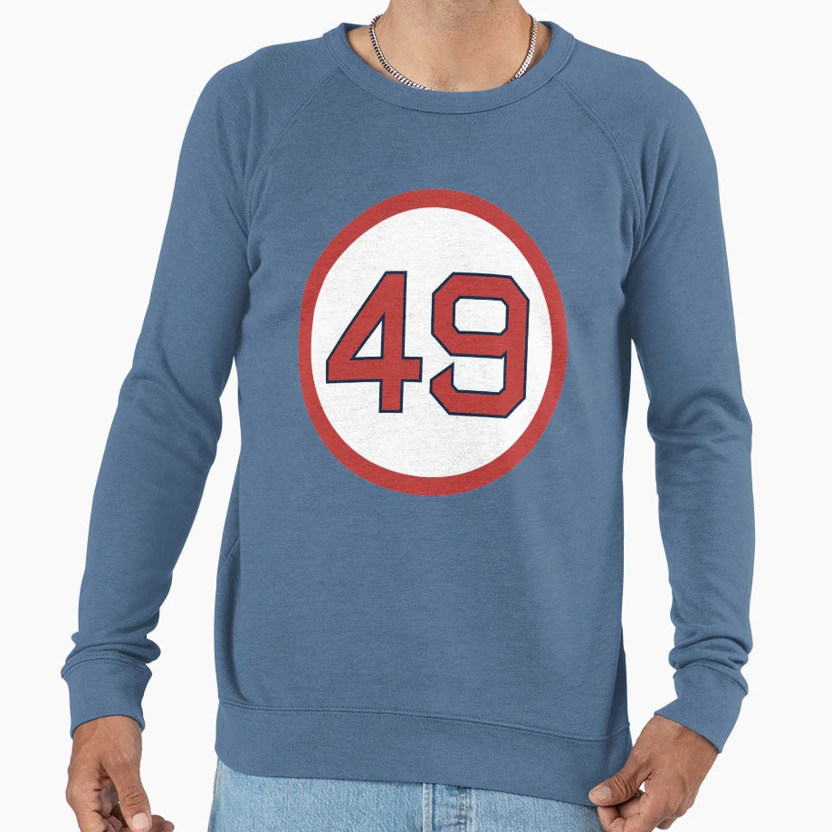 Tim Wakefield 49 Jersey Number Sweatshirt - Casual Everyday Wear Unisex - T-Shirt, Sweatshirt, Hoodie