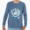 Baseball Ice Cream Drip Funny Sweatshirt - Minimalist Print for Adults - T-Shirt, Sweatshirt, Hoodie