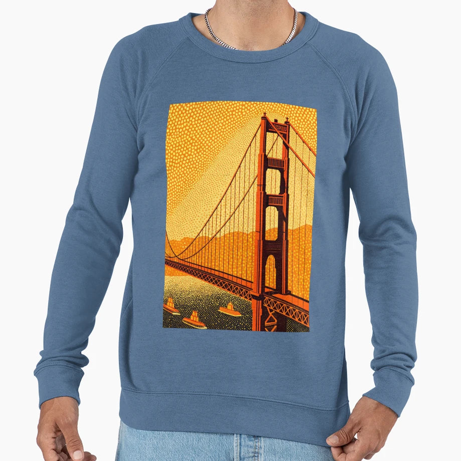 Golden Gate Sweatshirt - Streetwear Style for Adults - T-Shirt, Sweatshirt, Hoodie
