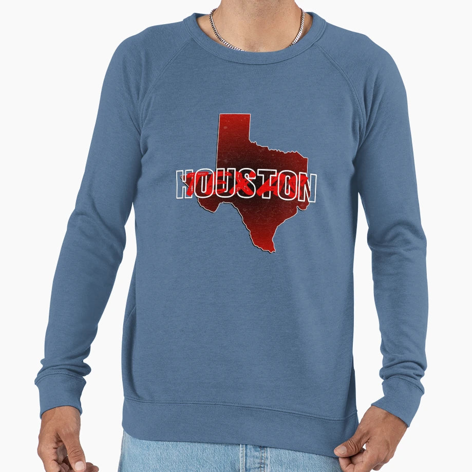 Houston Texas Sweatshirt - Minimalist Print Men Women - T-Shirt, Sweatshirt, Hoodie