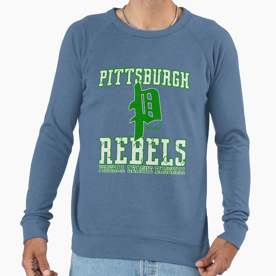 Pittsburgh Rebels Defunct Team Sweatshirt - Trendy Graphic for Adults - T-Shirt, Sweatshirt, Hoodie