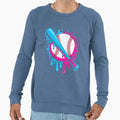 Baseball Drip Ice Cream Drip Baseball Sweatshirt - Trendy Graphic Men Women - T-Shirt, Sweatshirt, Hoodie
