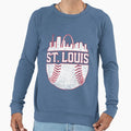 St Louis Skyline Cardinal Sweatshirt - Fun Novelty Design Unisex - T-Shirt, Sweatshirt, Hoodie