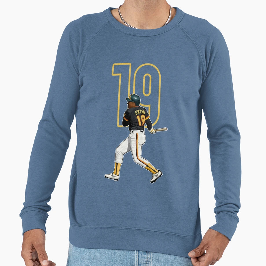 Tony Gwynn San Diego 19 Number Sweatshirt - Trendy Graphic Men Women - T-Shirt, Sweatshirt, Hoodie