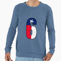 Number 6 Texas Flag Sweatshirt - Novelty Apparel Unisex - T-Shirt, Sweatshirt, Hoodie