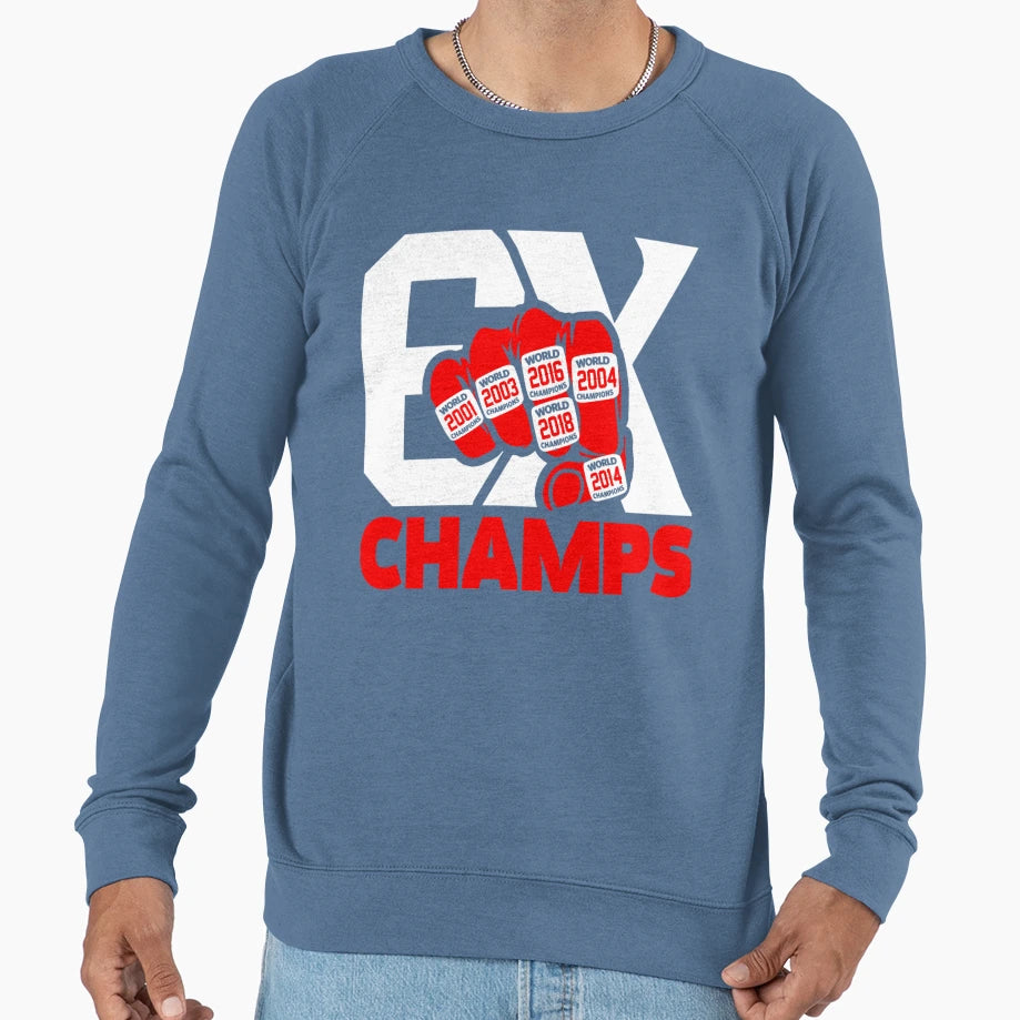 6X Champs 6 Ring Sweatshirt - Aesthetic Graphic Men Women - T-Shirt, Sweatshirt, Hoodie