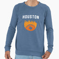 Houston Texas Cityscape Baseball Sweatshirt - Unique Graphic Unisex - T-Shirt, Sweatshirt, Hoodie