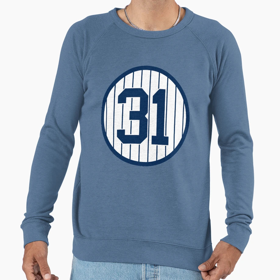 Aaron Hicks 31 Jersey Number Sweatshirt - Fun Novelty Design for Adults - T-Shirt, Sweatshirt, Hoodie