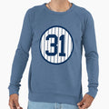 Aaron Hicks 31 Jersey Number Sweatshirt - Fun Novelty Design for Adults - T-Shirt, Sweatshirt, Hoodie