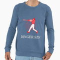 Dinger Szn Baseball Sweatshirt - Aesthetic Graphic Men Women - T-Shirt, Sweatshirt, Hoodie