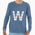Fly W Chicago City Flag Sweatshirt - Casual Everyday Wear for Adults - T-Shirt, Sweatshirt, Hoodie