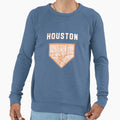 Houston Baseball City Home Map Sweatshirt - Novelty Apparel Unisex - T-Shirt, Sweatshirt, Hoodie