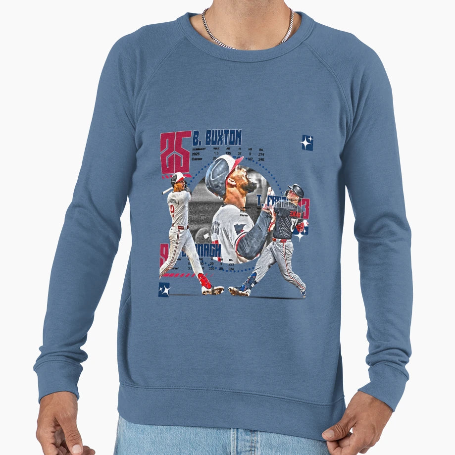 Minnesota Baseball Squad 2 Sweatshirt - Minimalist Print Unisex - T-Shirt, Sweatshirt, Hoodie
