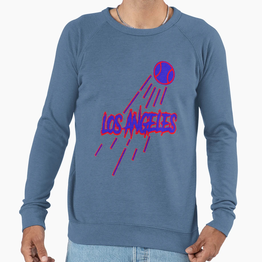 Los Angeles Baseball Redblue Sweatshirt - Fun Novelty Design for Adults - T-Shirt, Sweatshirt, Hoodie