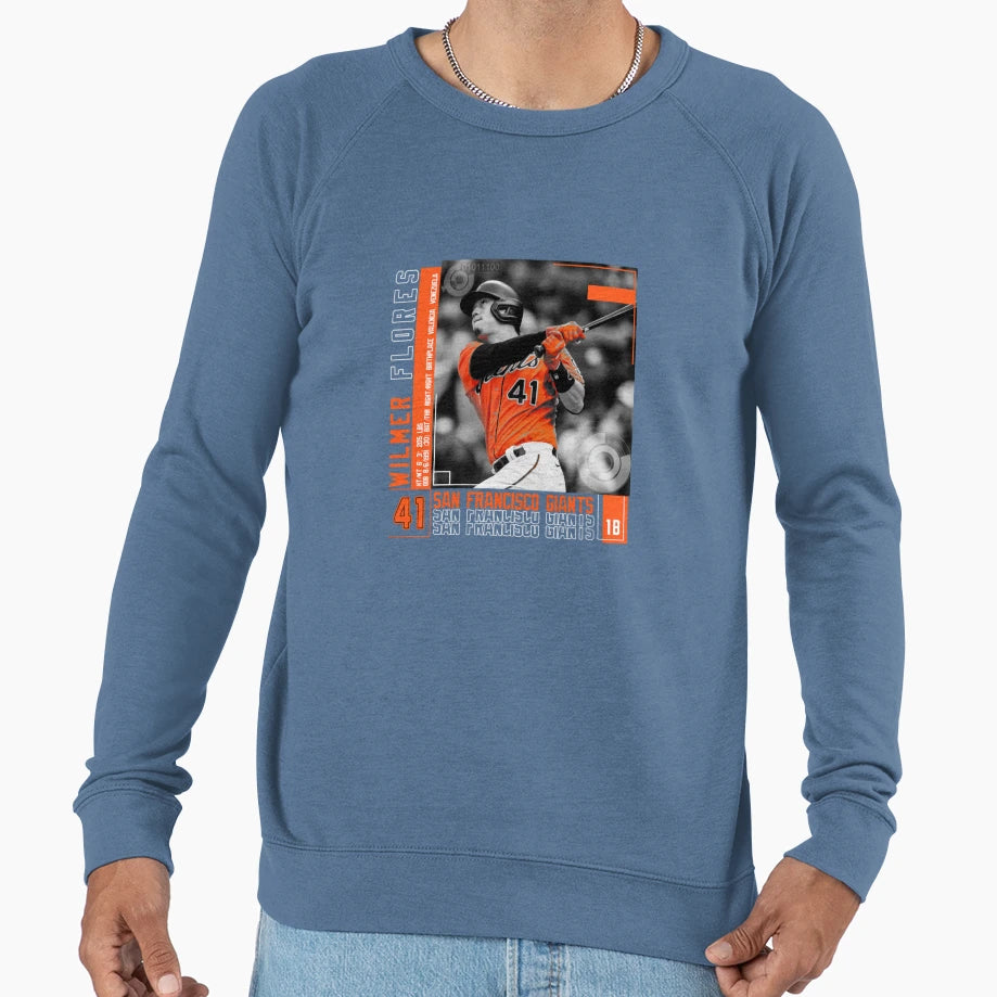 Wilmer Flores Baseball Sweatshirt - Trendy Graphic Unisex - T-Shirt, Sweatshirt, Hoodie