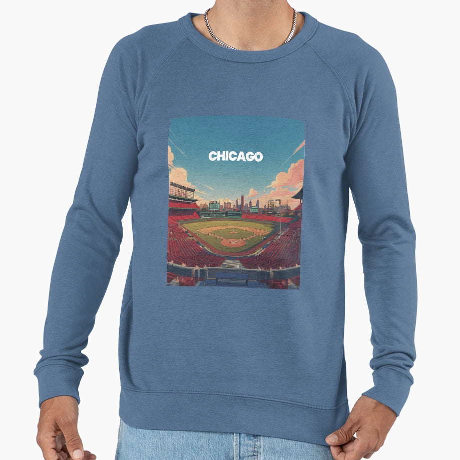 Chicago City Lights Ballpark Sweatshirt - Novelty Apparel Unisex - T-Shirt, Sweatshirt, Hoodie