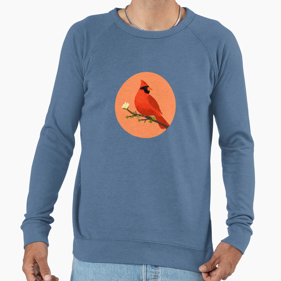 Cardinal Bird Sweatshirt - Graphic Print Unisex - T-Shirt, Sweatshirt, Hoodie