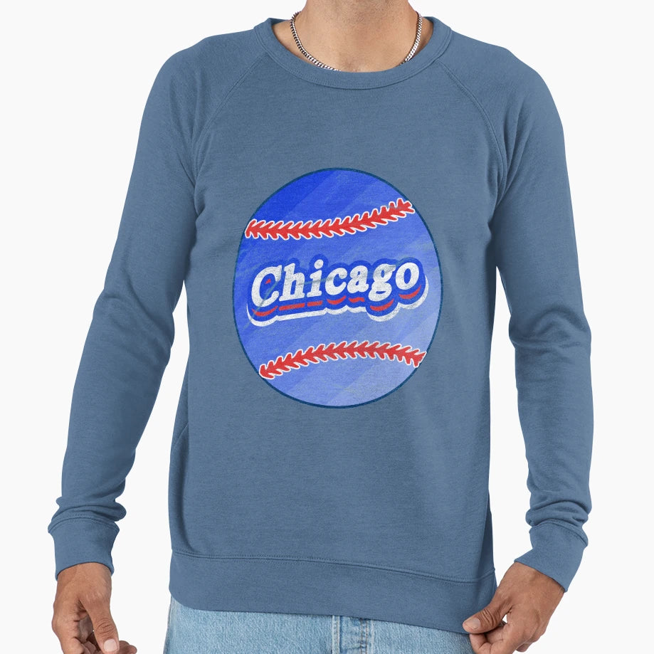 Chicago Baseball Sweatshirt - Custom Art Print for Adults - T-Shirt, Sweatshirt, Hoodie