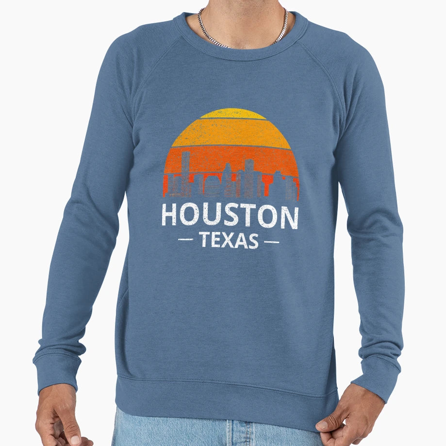 Houston Texas Skyline Pride I Sweatshirt - Graphic Print Unisex - T-Shirt, Sweatshirt, Hoodie