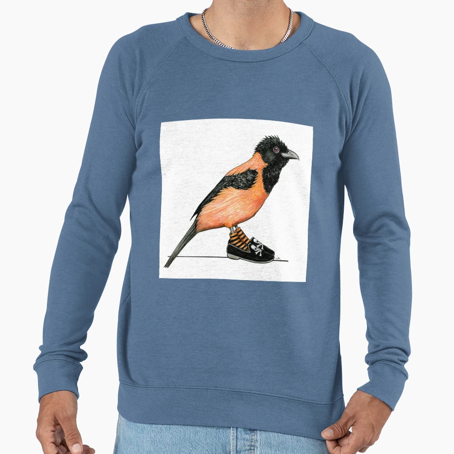 Hooded Pitohui Skull And Sweatshirt - Minimalist Print Men Women - T-Shirt, Sweatshirt, Hoodie