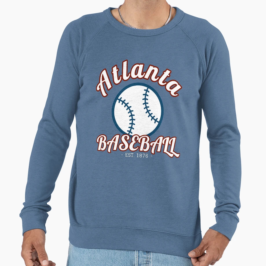 Atlanta Georgia Baseball Home Run Sweatshirt - Trendy Graphic Unisex - T-Shirt, Sweatshirt, Hoodie