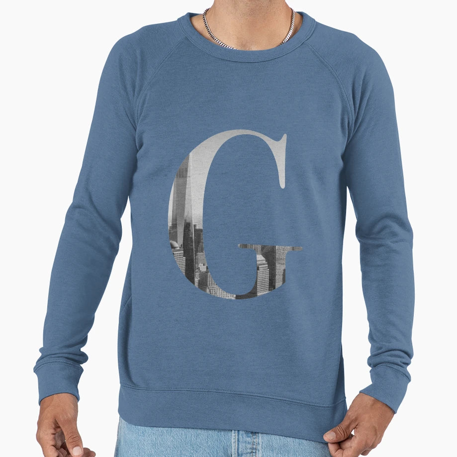 New York Letter G Sweatshirt - Novelty Apparel Unisex - T-Shirt, Sweatshirt, Hoodie