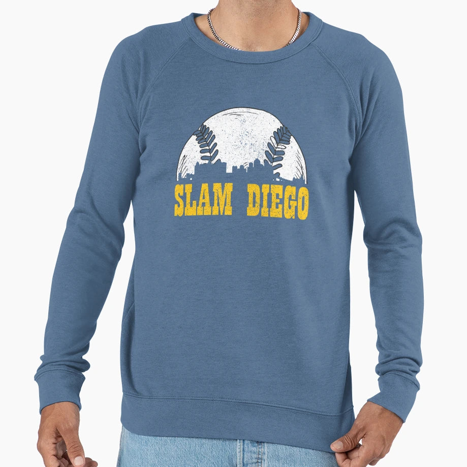 Slam Diego Baseball Sweatshirt - Novelty Apparel Men Women - T-Shirt, Sweatshirt, Hoodie