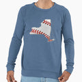 New York Usa Map Real Baseball En Sweatshirt - Unique Graphic for Adults - T-Shirt, Sweatshirt, Hoodie
