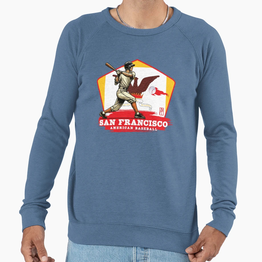 Usa American Baseball San Francisco Sweatshirt - Unique Graphic Men Women - T-Shirt, Sweatshirt, Hoodie