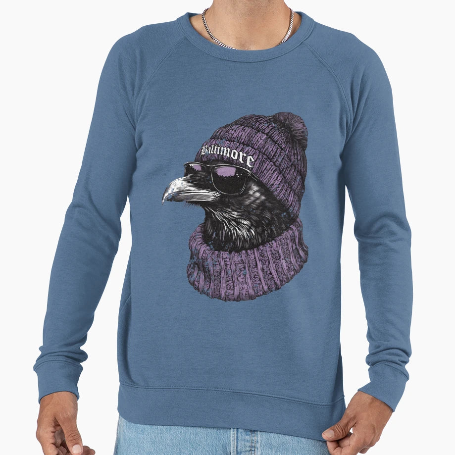 Midcentury Balt Imore Ravens Beanie Sweatshirt - Graphic Print Men Women - T-Shirt, Sweatshirt, Hoodie