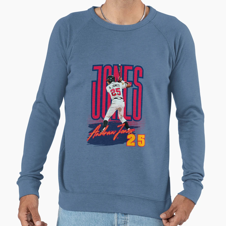 Andruw Jones Baseball Art Iconic Sweatshirt - Graphic Print for Adults - T-Shirt, Sweatshirt, Hoodie