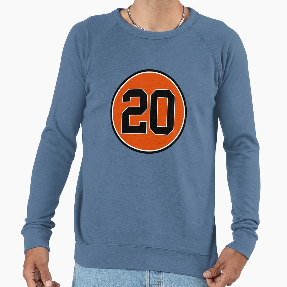 Frank Robinson 20 Jersey Number Sweatshirt - Minimalist Print Men Women - T-Shirt, Sweatshirt, Hoodie
