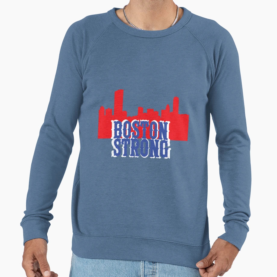 Boston Strong Sweatshirt - Minimalist Print Men Women - T-Shirt, Sweatshirt, Hoodie