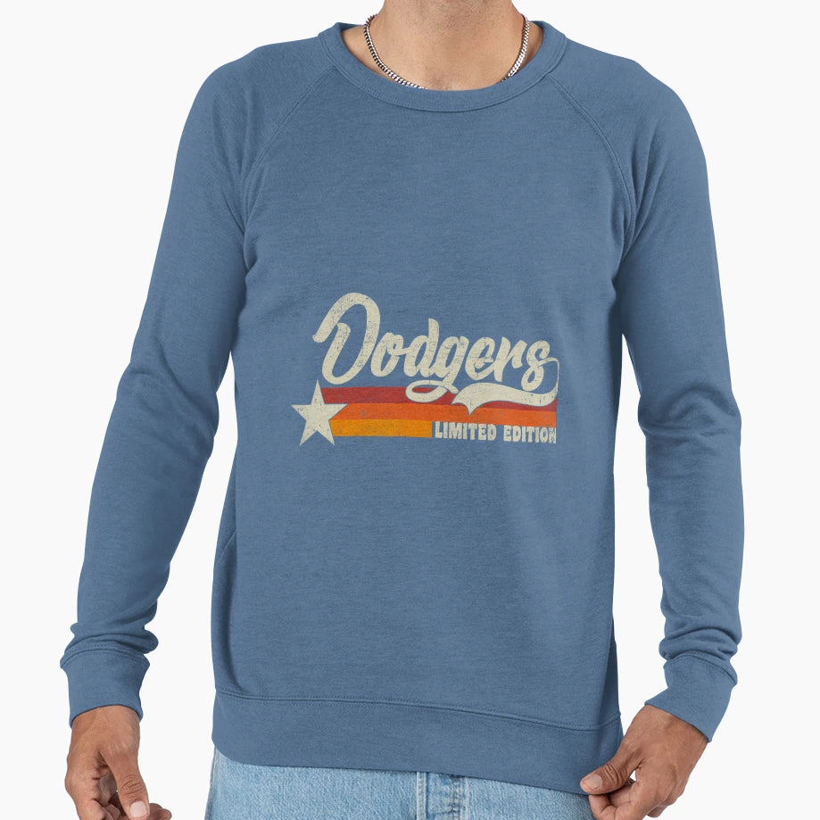 Dodgers Name Throwback Sweatshirt - Fun Novelty Design for Adults - T-Shirt, Sweatshirt, Hoodie