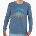Baltimore City Skyline Landmark Sweatshirt - Aesthetic Graphic Men Women - T-Shirt, Sweatshirt, Hoodie
