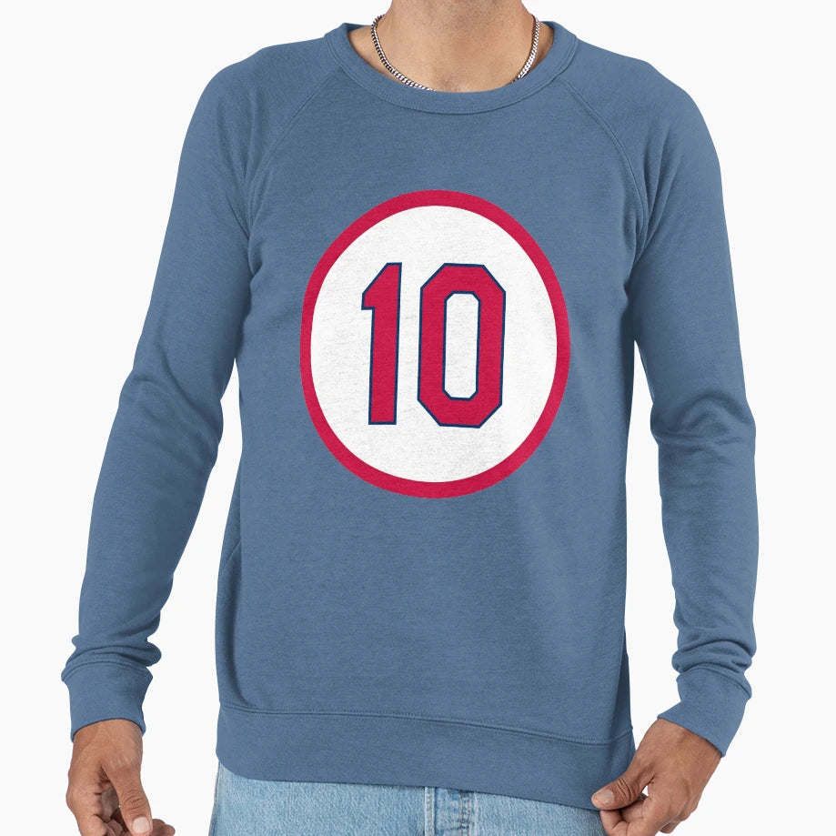 Tony Larussa 10 Jersey Number Sweatshirt - Novelty Apparel Men Women - T-Shirt, Sweatshirt, Hoodie
