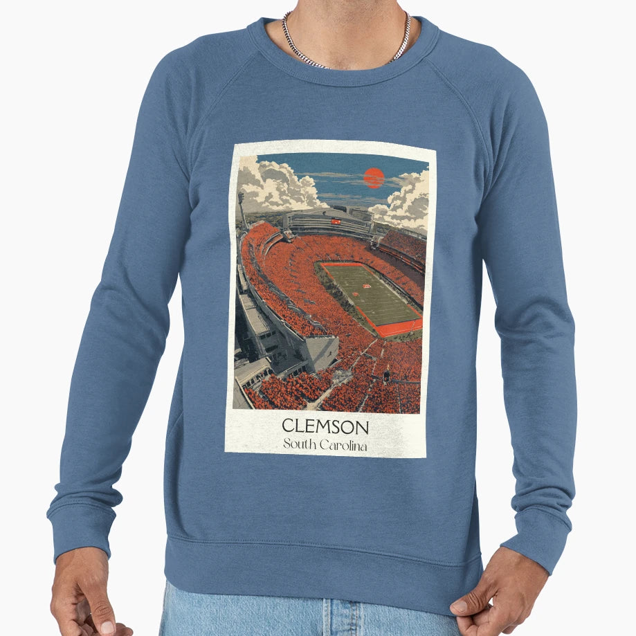 Clemson South Carolina Travel Art Sweatshirt - Novelty Apparel Men Women - T-Shirt, Sweatshirt, Hoodie