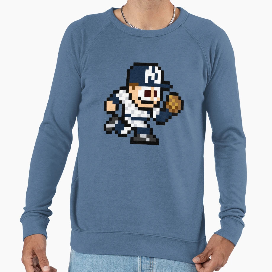 New York 8 Bit Player Sweatshirt - Casual Everyday Wear for Adults - T-Shirt, Sweatshirt, Hoodie