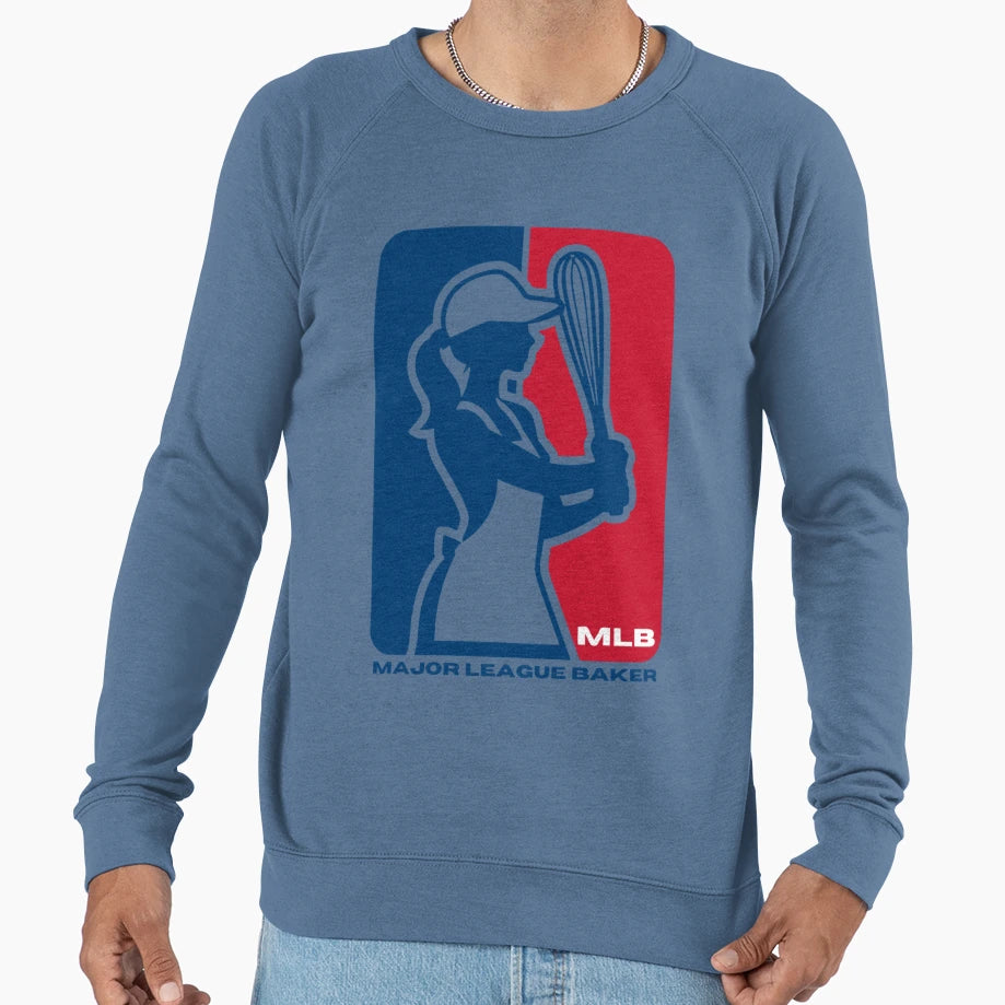 Major League Baker Mlb Logo Baking Sweatshirt - Novelty Apparel Unisex - T-Shirt, Sweatshirt, Hoodie