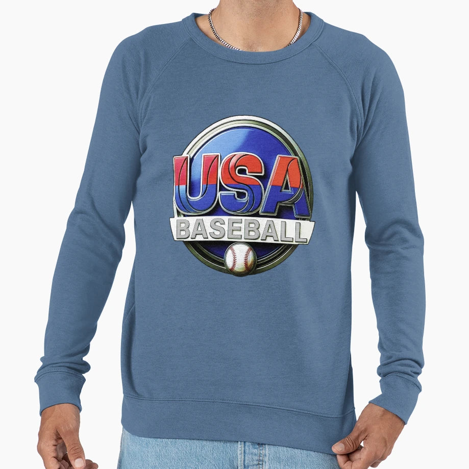 Team Usa Baseball Usa Team Sports Sweatshirt - Novelty Apparel for Adults - T-Shirt, Sweatshirt, Hoodie