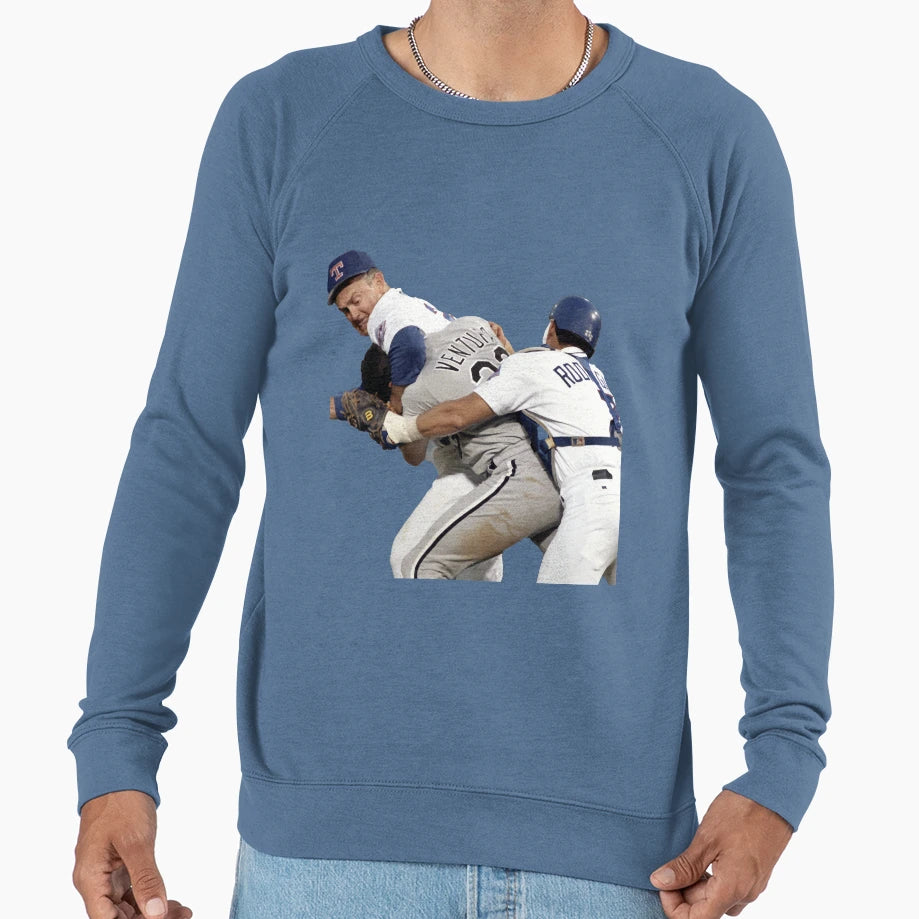 Nolan Ryan Fight Sweatshirt - Graphic Print Unisex - T-Shirt, Sweatshirt, Hoodie