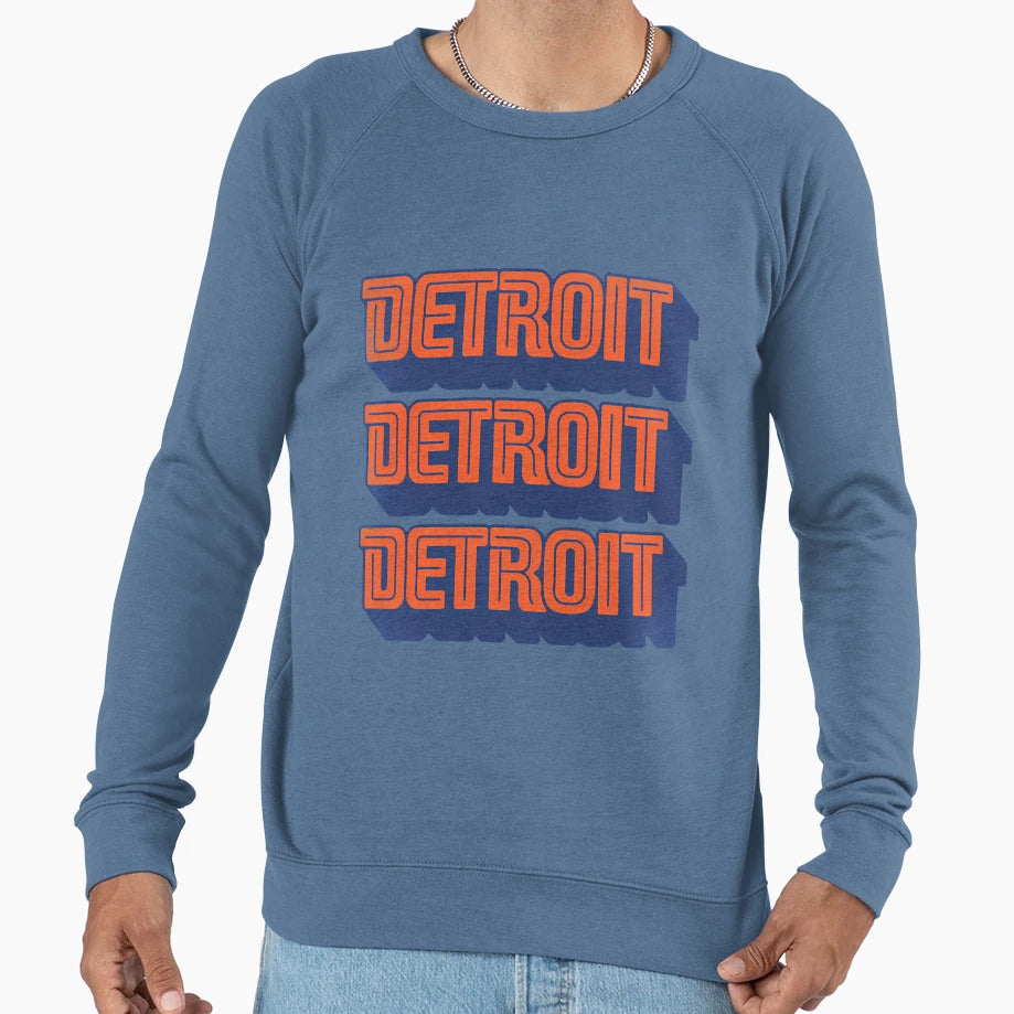 Old School Detroit 70S Sweatshirt - Streetwear Style for Adults - T-Shirt, Sweatshirt, Hoodie