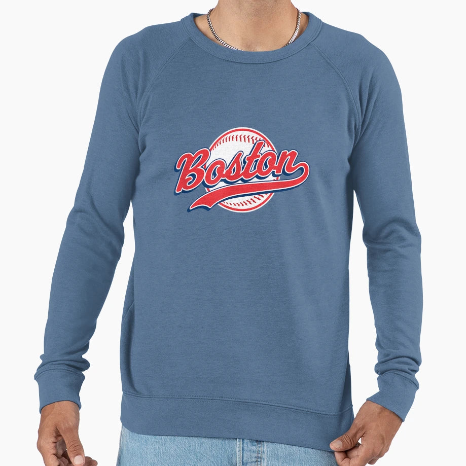 Boston Baseball Throwback Sweatshirt - Fun Novelty Design Unisex - T-Shirt, Sweatshirt, Hoodie