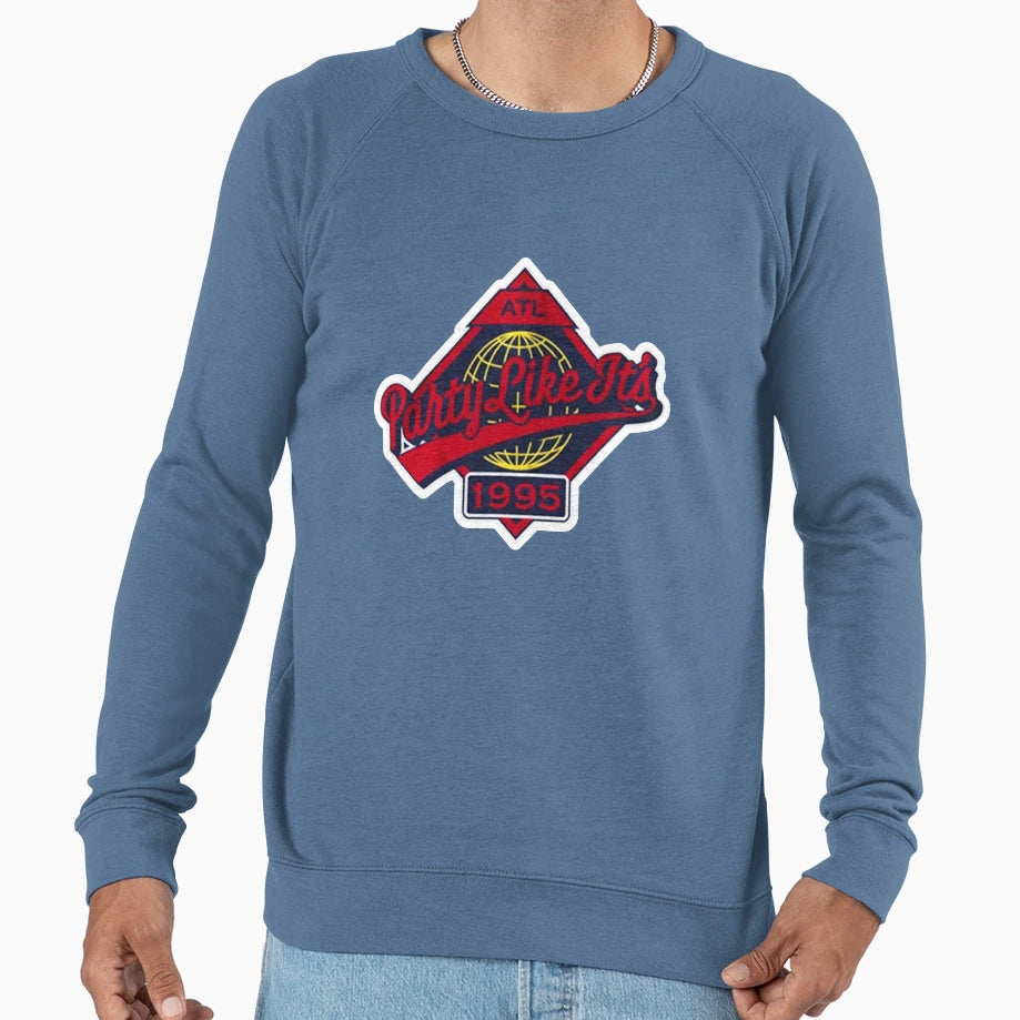 Atlanta Baseball Play Like Its 1995 T-Shirt - Trendy Graphic for Adults - T-Shirt, Sweatshirt, Hoodie