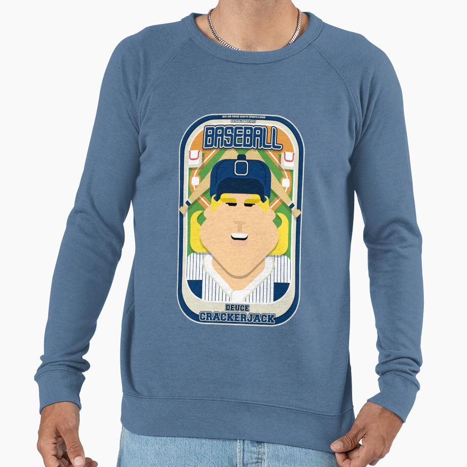 Baseball Blue Pinstripes Deuce Sweatshirt - Aesthetic Graphic Unisex - T-Shirt, Sweatshirt, Hoodie