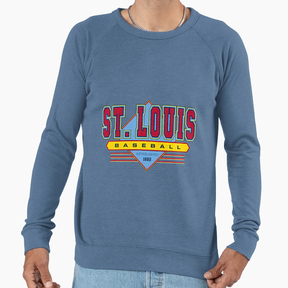 St Louis Baseball Sweatshirt - Casual Everyday Wear Unisex - T-Shirt, Sweatshirt, Hoodie