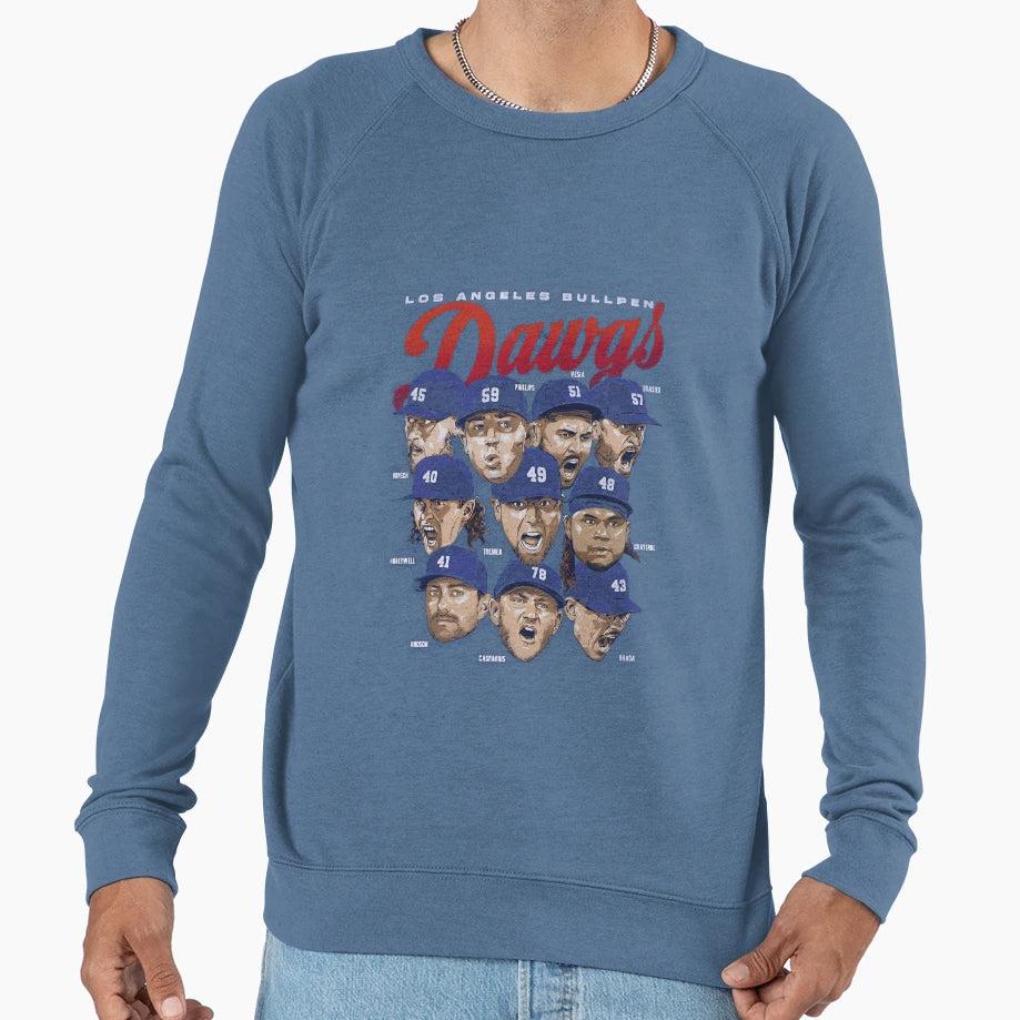 Los Angeles D Bullpen Dawgs Sweatshirt - Minimalist Print Unisex - T-Shirt, Sweatshirt, Hoodie