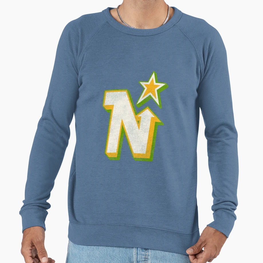 Defunct Minnesota North Stars Hockey Sweatshirt - Streetwear Style Unisex - T-Shirt, Sweatshirt, Hoodie